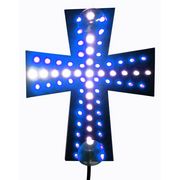 Крест светодиодный 24в, белосиний 180х140мм