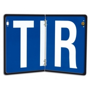 Табличка "TIR" 300x200мм, складывающаяся с окантовкой