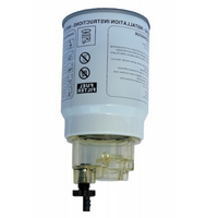 Фильтр топлива сепаратор воды резьба 1-14UNS(S80x3) выс. 150мм со стаканчиком MAN TGX